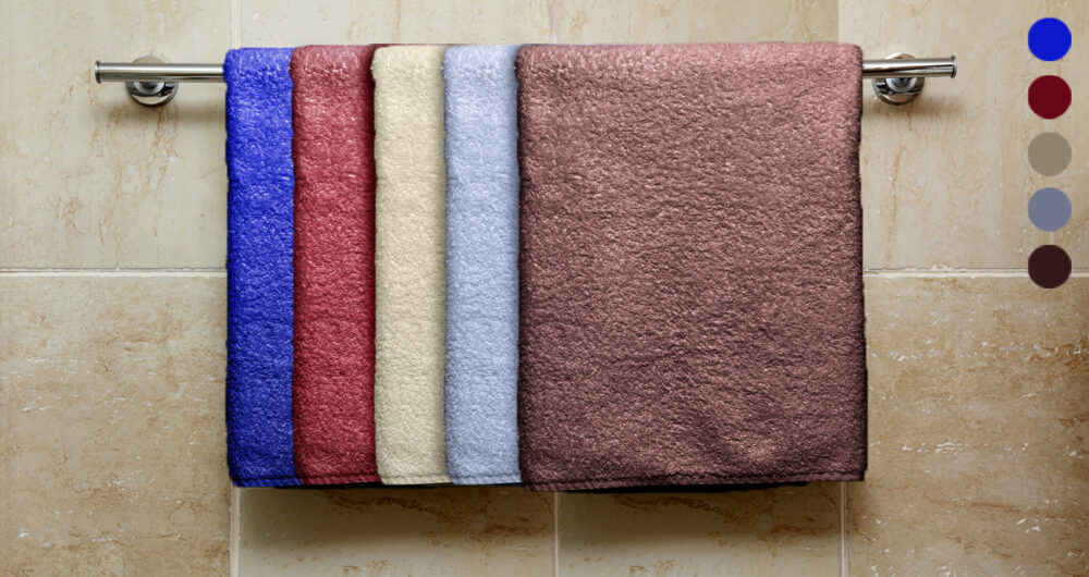 100 % Cotton Dyed Bath Towel - 500GRM - Image 3