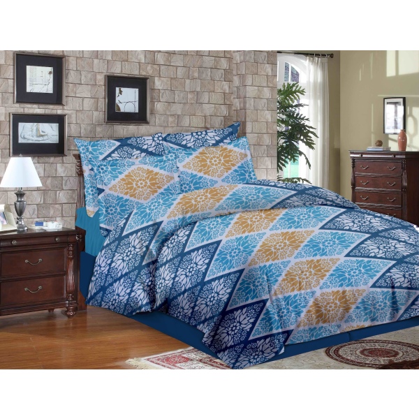 100 % Cotton Rich Printed Double Size Bedsheets Set - 104 TC - Image 2