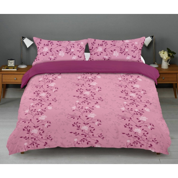 100 % Cotton Rich Printed King Size Bedsheets Set - 104 TC - Image 2