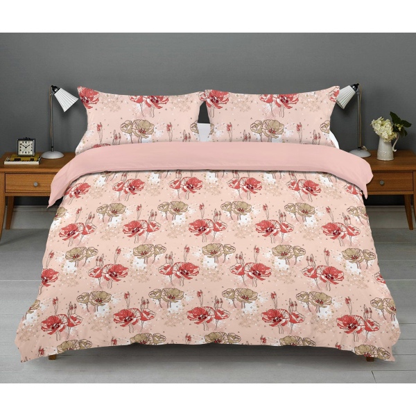 100 % Cotton Rich Printed Double Size Bedsheets Set - 104 TC - Image 4