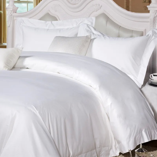 100% Cotton Satin Plain Bedsheet – 400 TC | Premium Hotel Collection