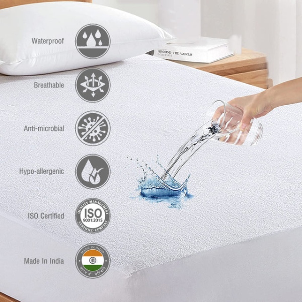 Mattress Protector | Cotton | Super Soft | Terry Waterproof - Image 3