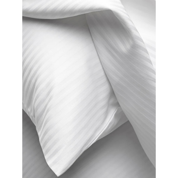 100% Cotton Satin Stripes Bedsheet – 210 TC | Premium Hotel Collection - Image 3